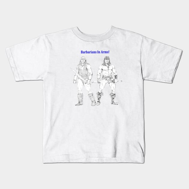 Barbarians In Arms! Kids T-Shirt by A. Jaye's Art!